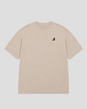 LOGO OVERSIZE T-SHIRT EKRU