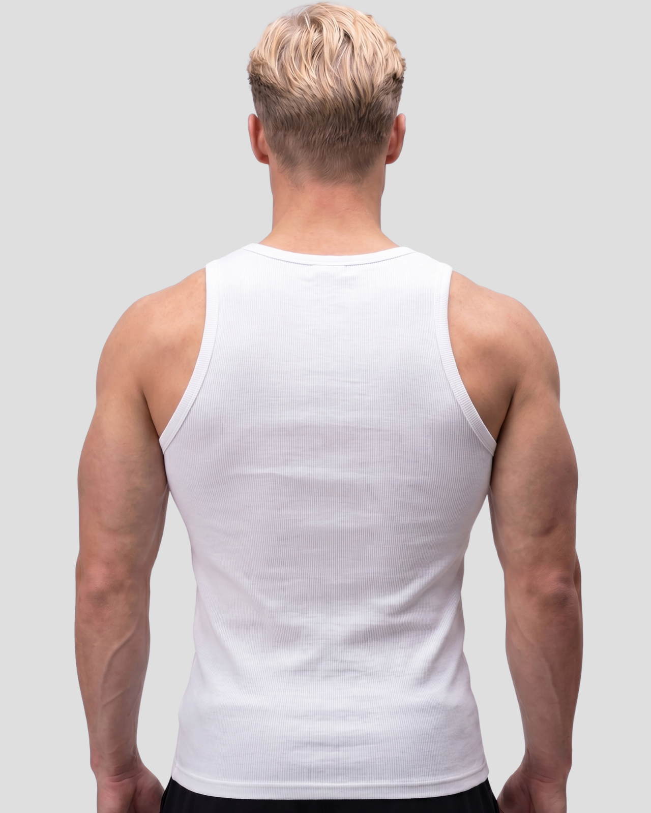 EW-ORIGIN | BEYAZ RIBBED TANK-TOP
