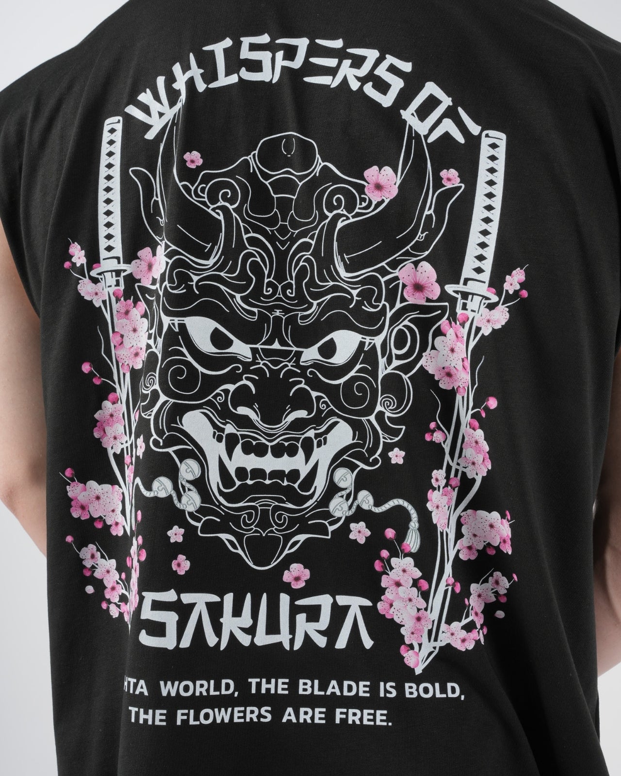EW-02 | BUSHIDO BLOOM OVERSIZED SLEEVELESS T-SHIRT
