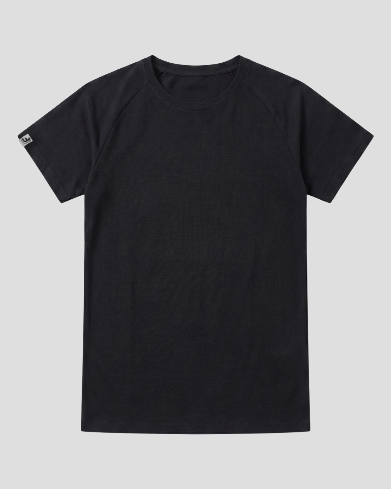 EW-ORIGIN | SİYAH RIBBED MUSCLE FIT T-SHIRT