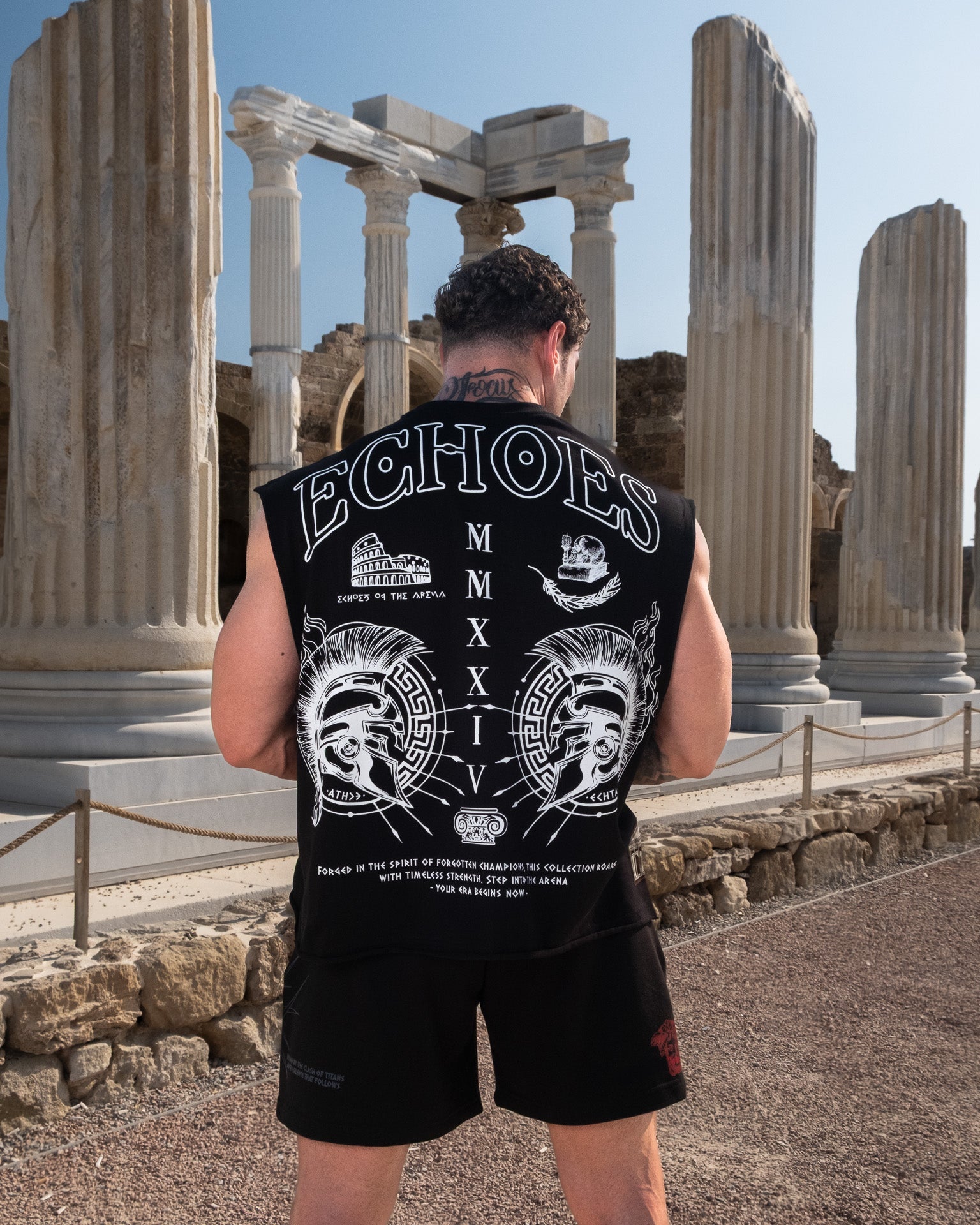 EW-03 | POST TENEBRAS GLORIA OVERSIZE BOX CUT SLEEVELESS T-SHIRT
