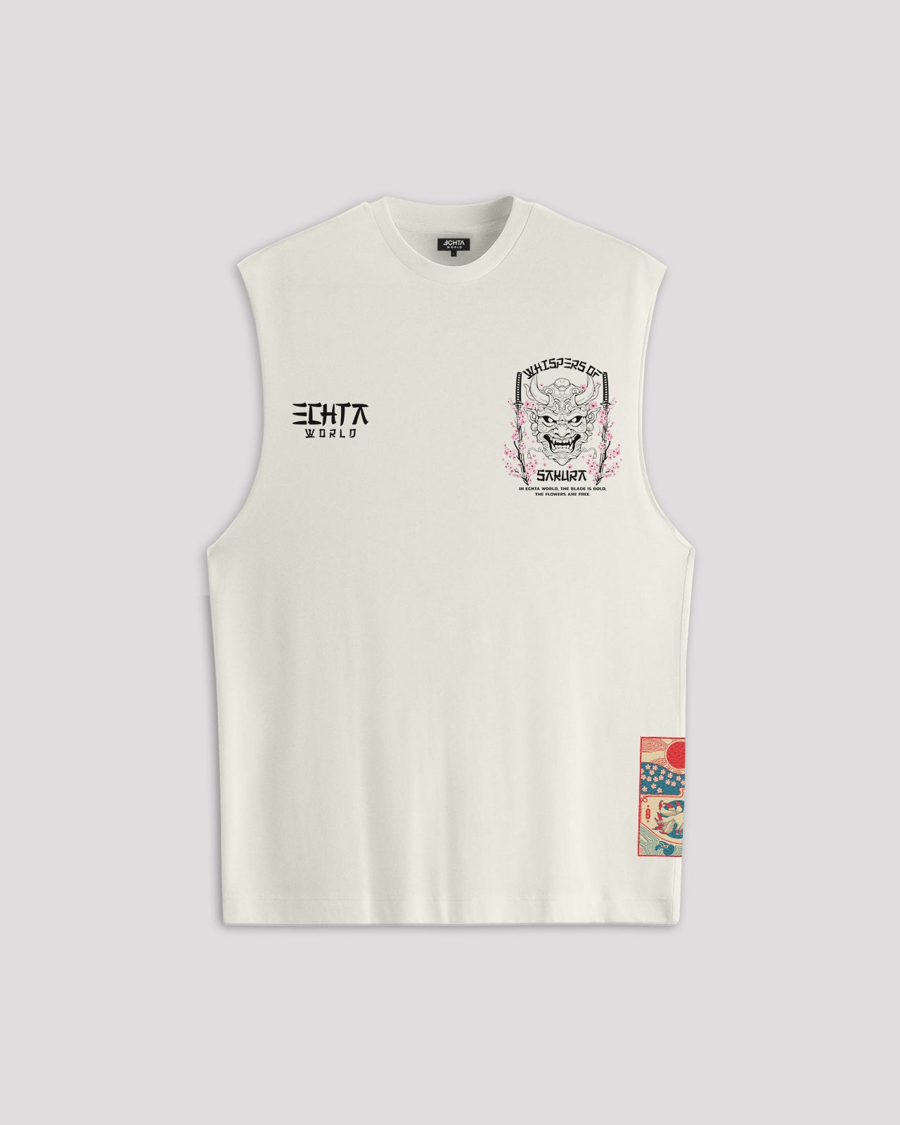 EW-02 | BUSHIDO BLOOM OVERSIZED SLEEVELESS T-SHIRT