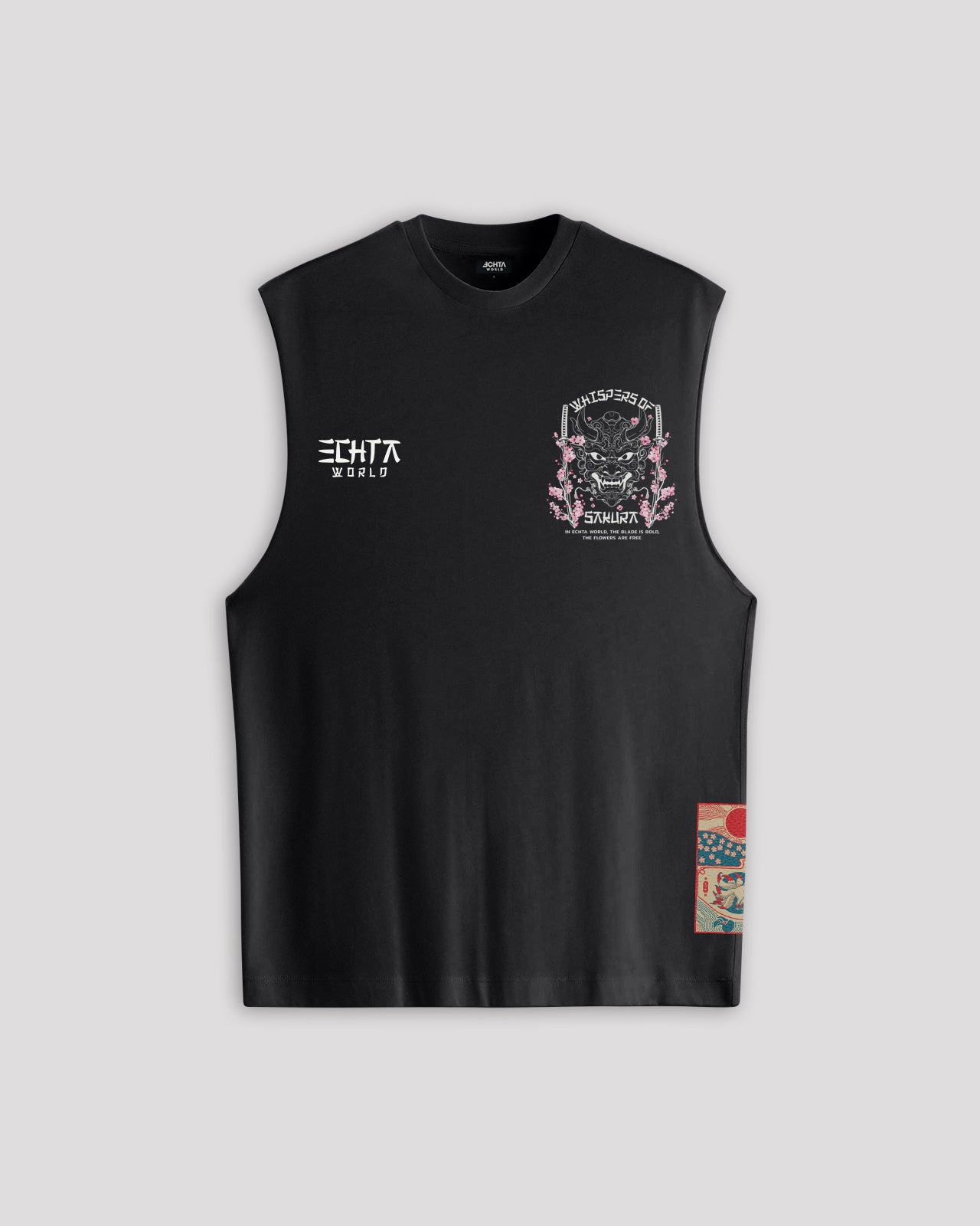 EW-02 | BUSHIDO BLOOM OVERSIZED SLEEVELESS T-SHIRT