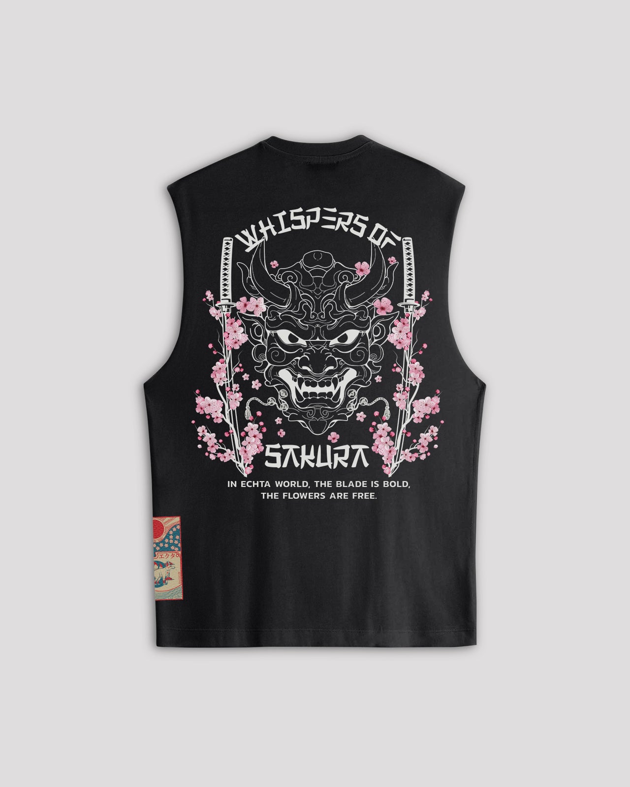 EW-02 | BUSHIDO BLOOM OVERSIZED SLEEVELESS T-SHIRT