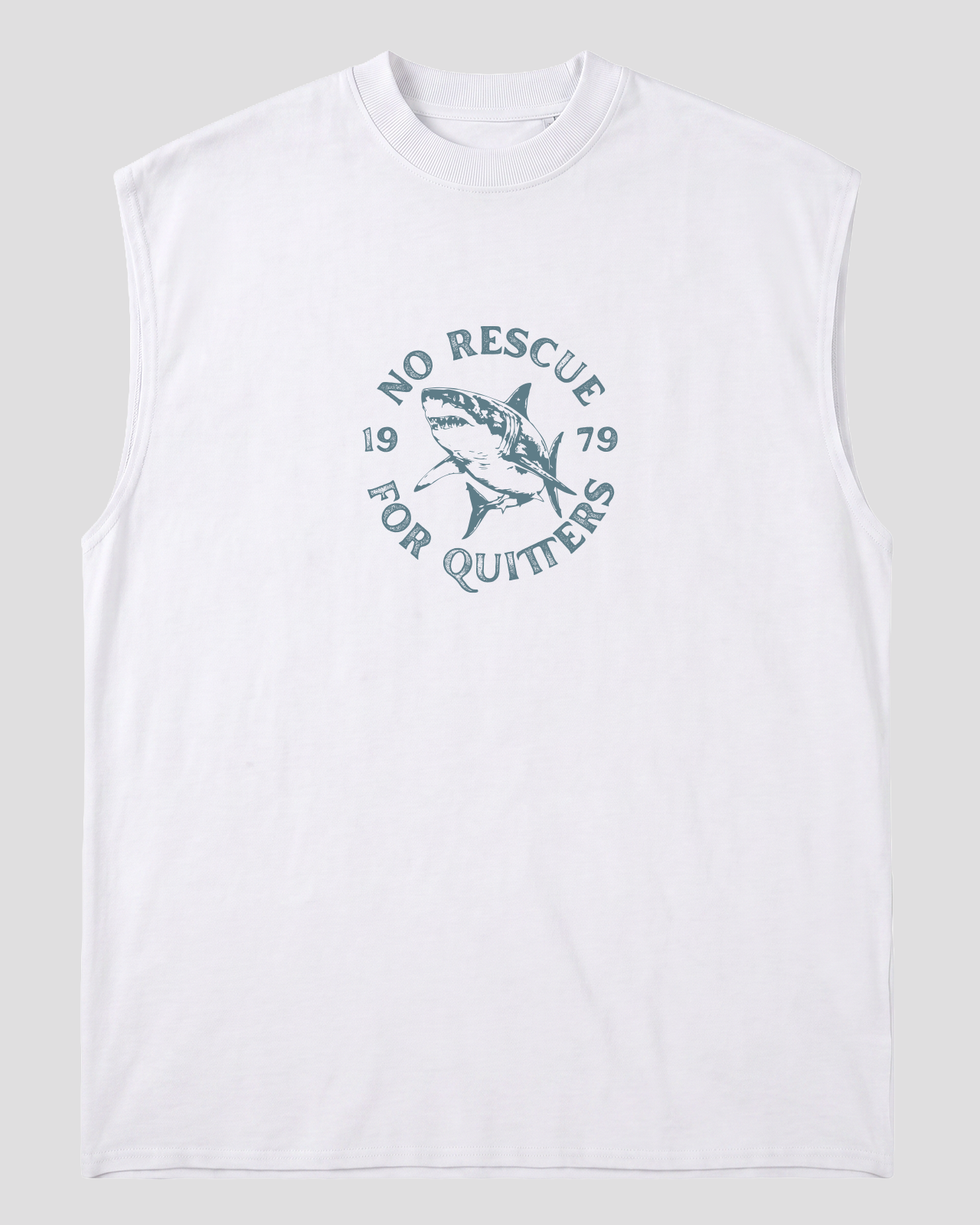 NO RESCUE SLEEVELESS T-SHIRT