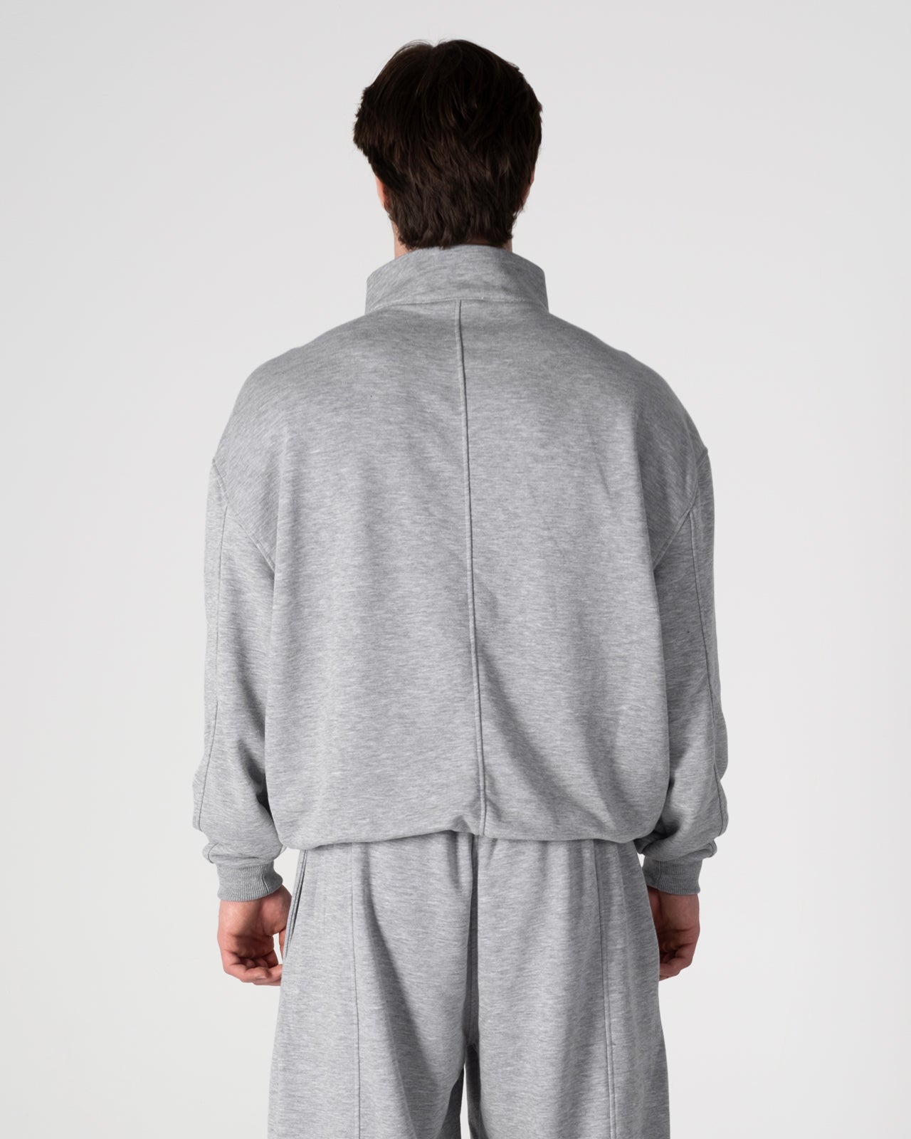 HALF-ZIP SWEATSHIRT GRİ