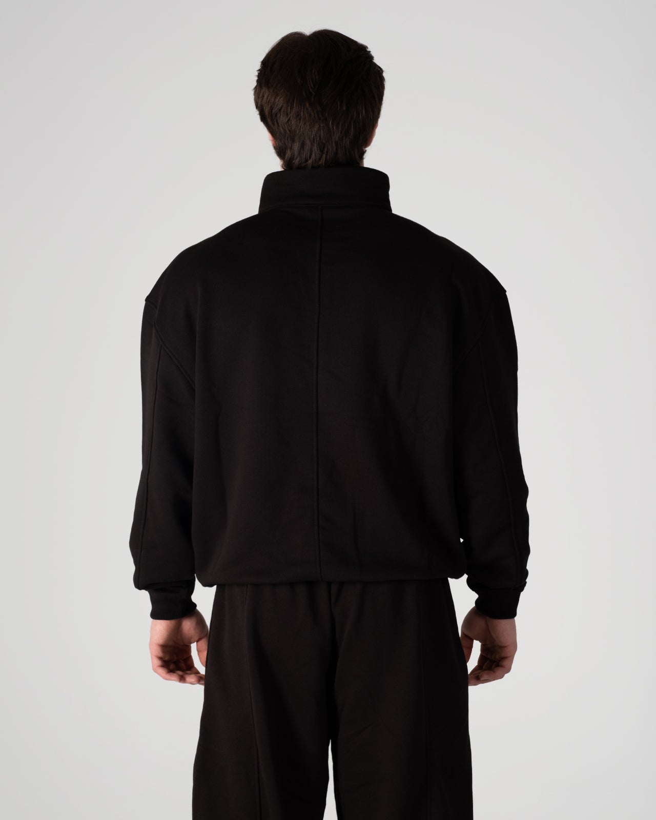HALF-ZIP SWEATSHIRT SİYAH