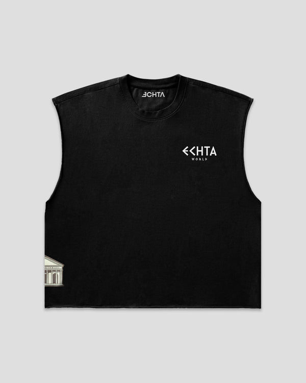 EW-03 | POST TENEBRAS GLORIA OVERSIZE BOX CUT SLEEVELESS T-SHIRT