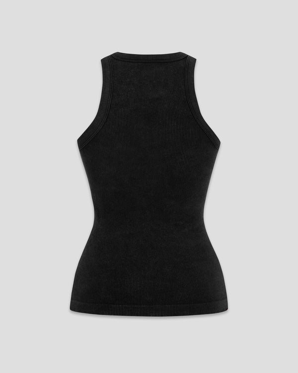 EW-03 | VESTA FLAME SEAMLESS CROSS-STRAP TANK SİYAH