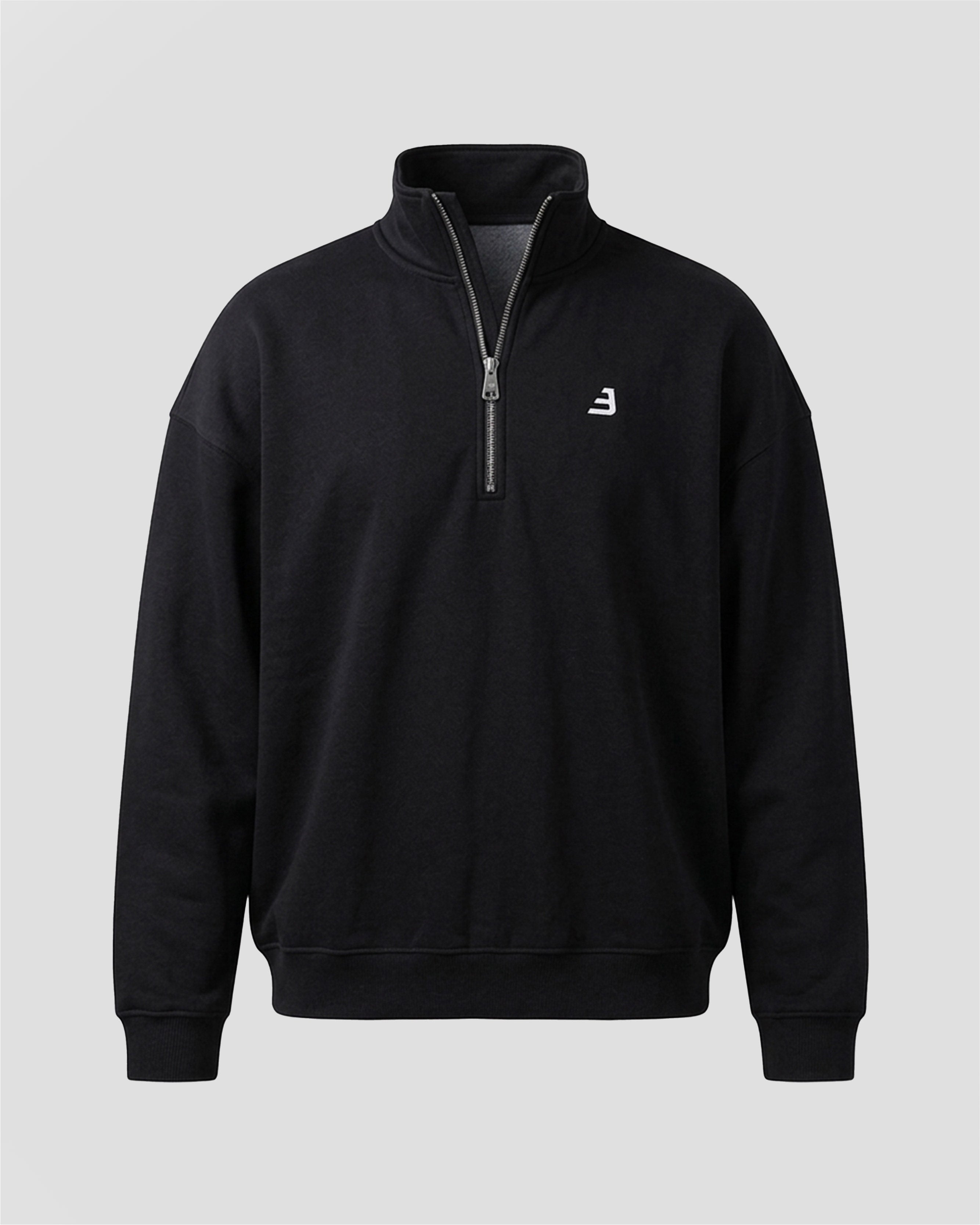 EW - ORIGIN | HALF-ZIP SWEATSHIRT SİYAH