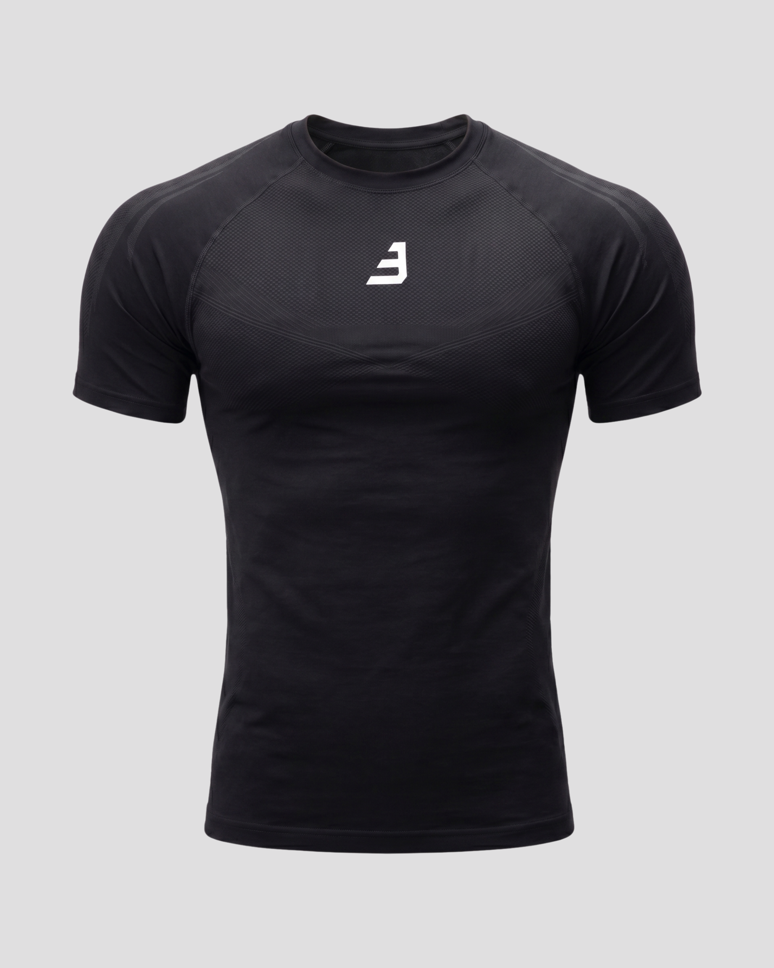 EW-CARBON | JET BLACK SEAMLESS T-SHIRT