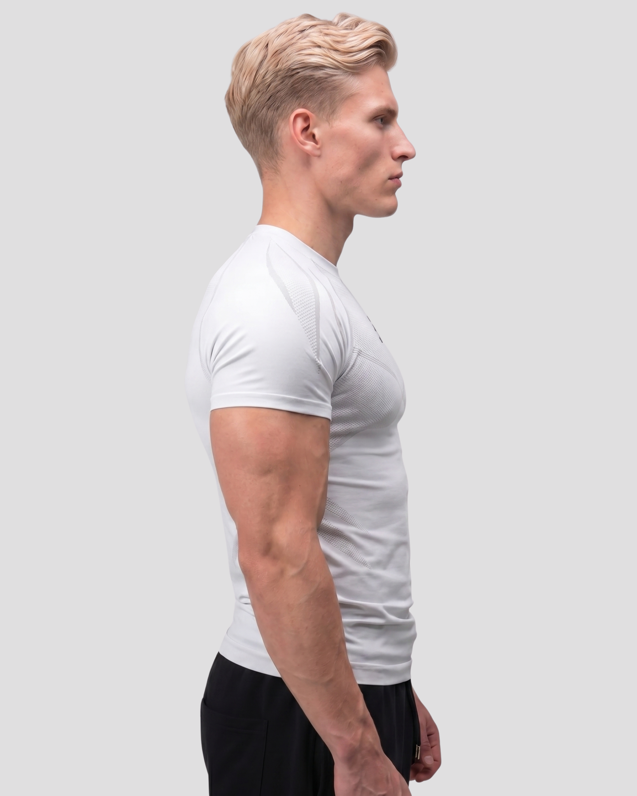 EW-CARBON | COLD GREY SEAMLESS T-SHIRT