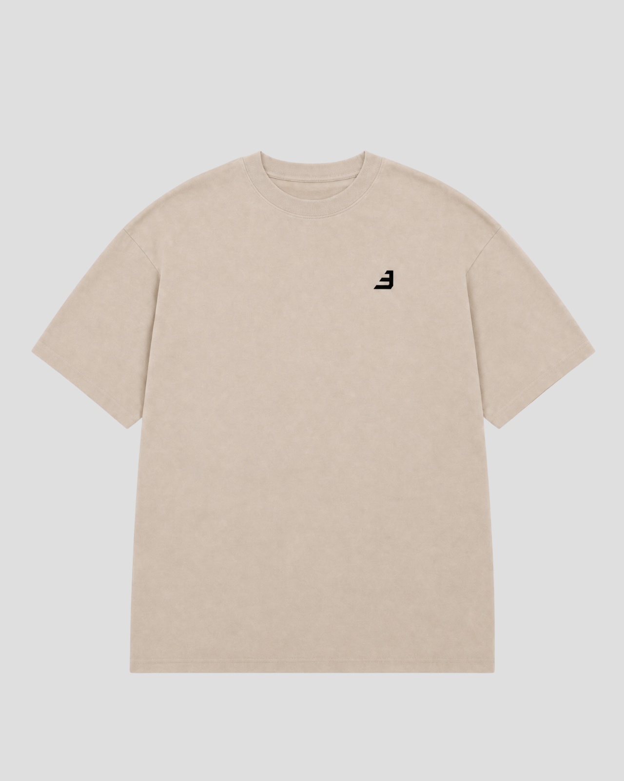EW-ORIGIN | EKRU LOGO OVERSIZE T-SHIRT