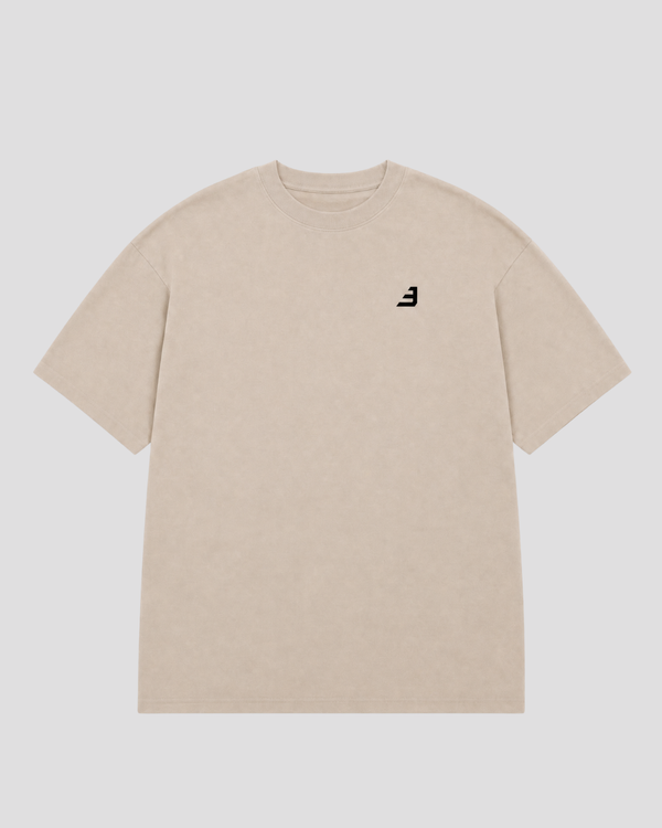 EW-ORIGIN | EKRU LOGO OVERSIZE T-SHIRT