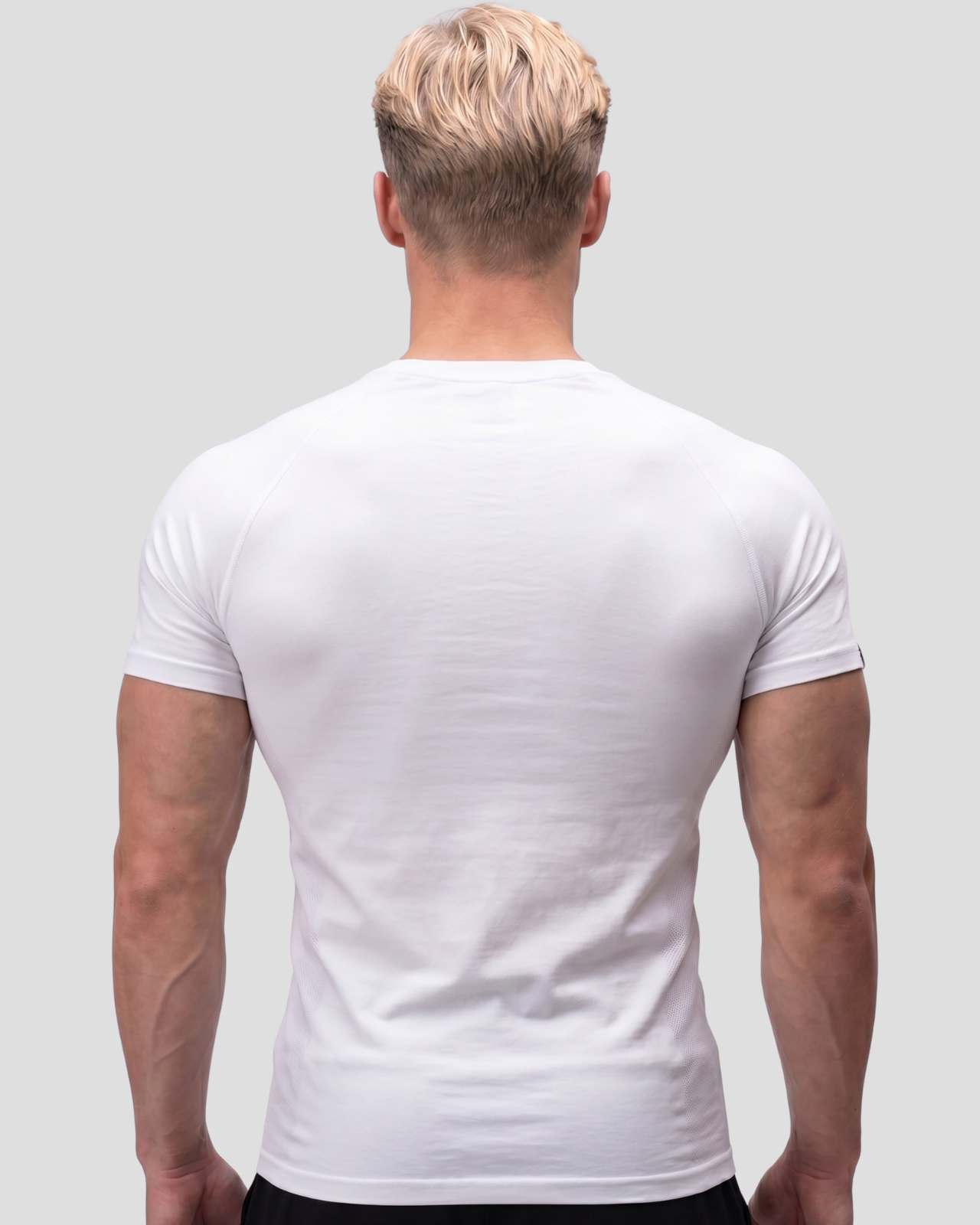 EW-ORIGIN | BEYAZ RIBBED MUSCLE FIT T-SHIRT