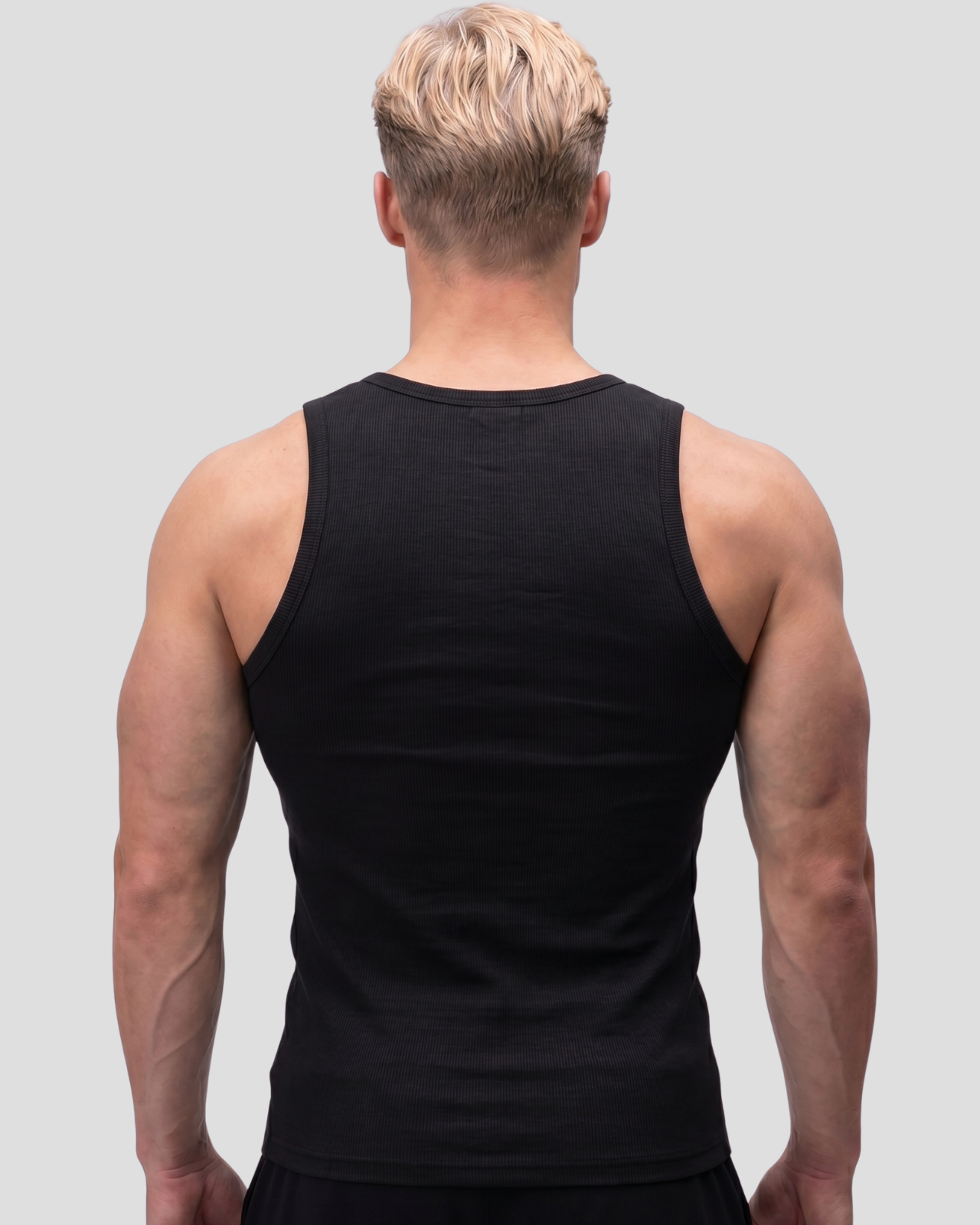 EW-ORIGIN | SİYAH RIBBED TANK-TOP