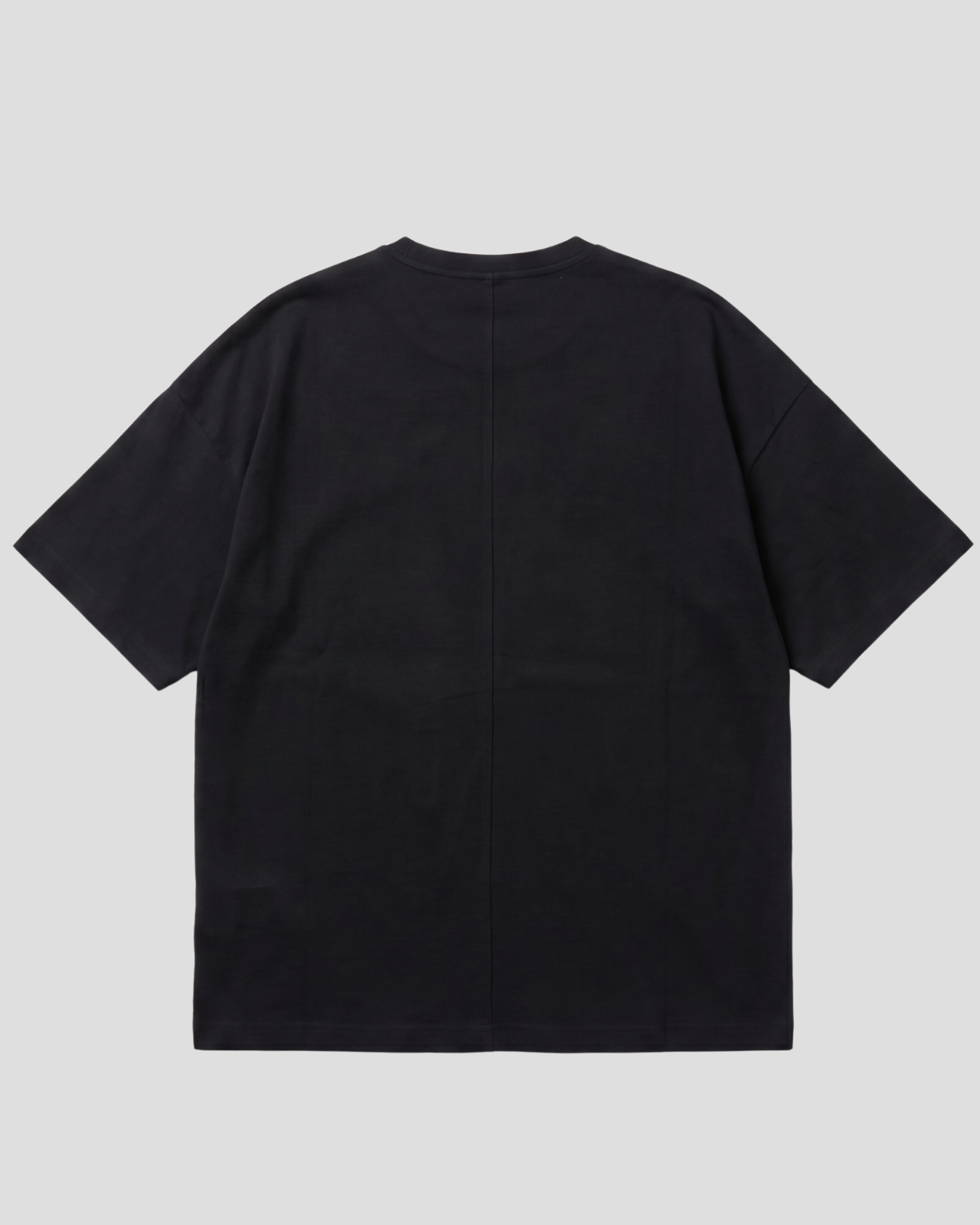 EW-ORIGIN | SİYAH LOGO OVERSIZE T-SHIRT