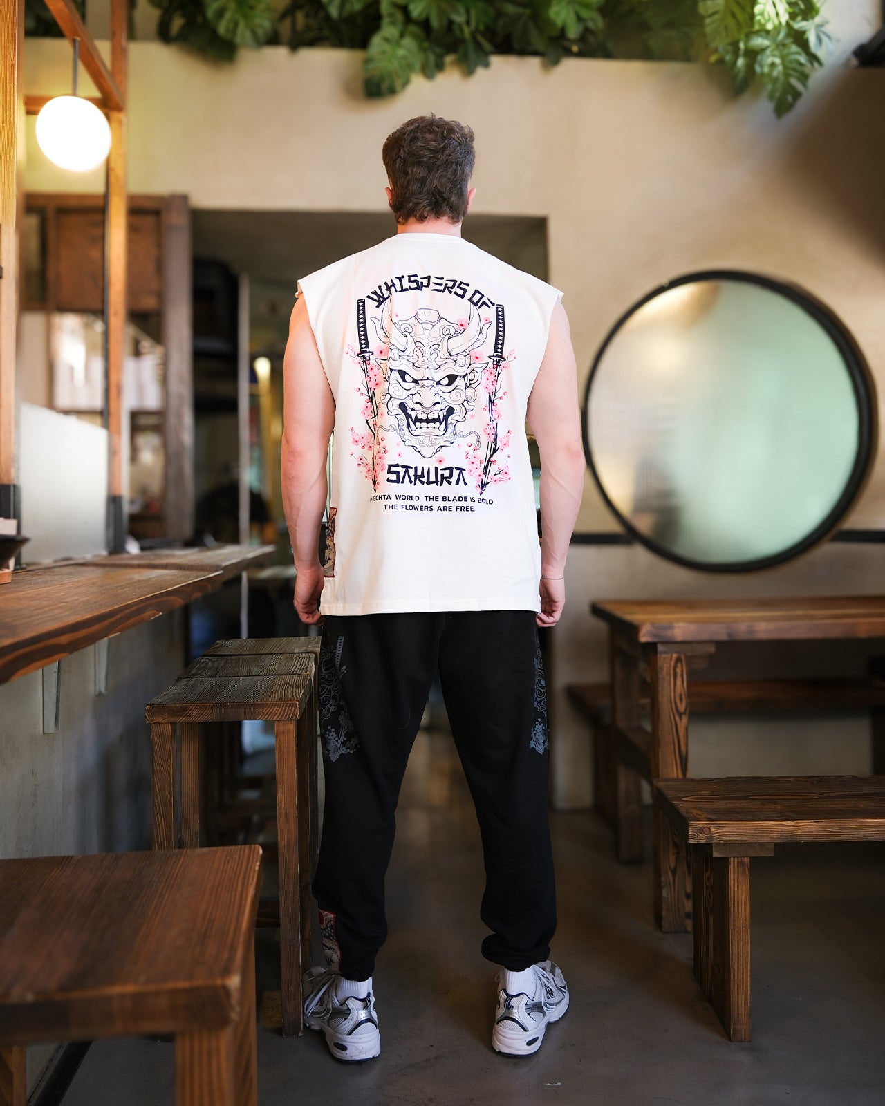 EW-02 | BUSHIDO BLOOM OVERSIZED SLEEVELESS T-SHIRT