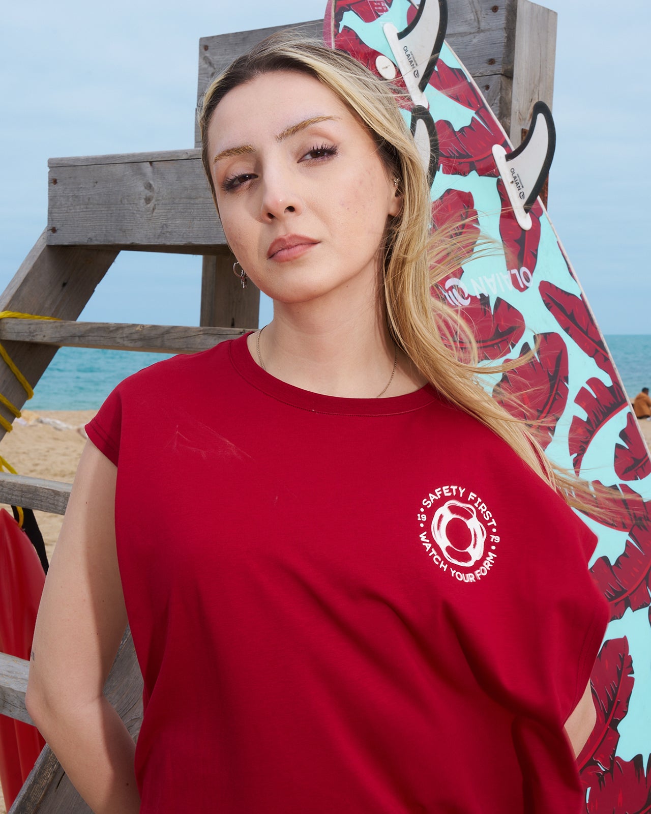 SAFETY FIRST SLEEVELESS T-SHIRT
