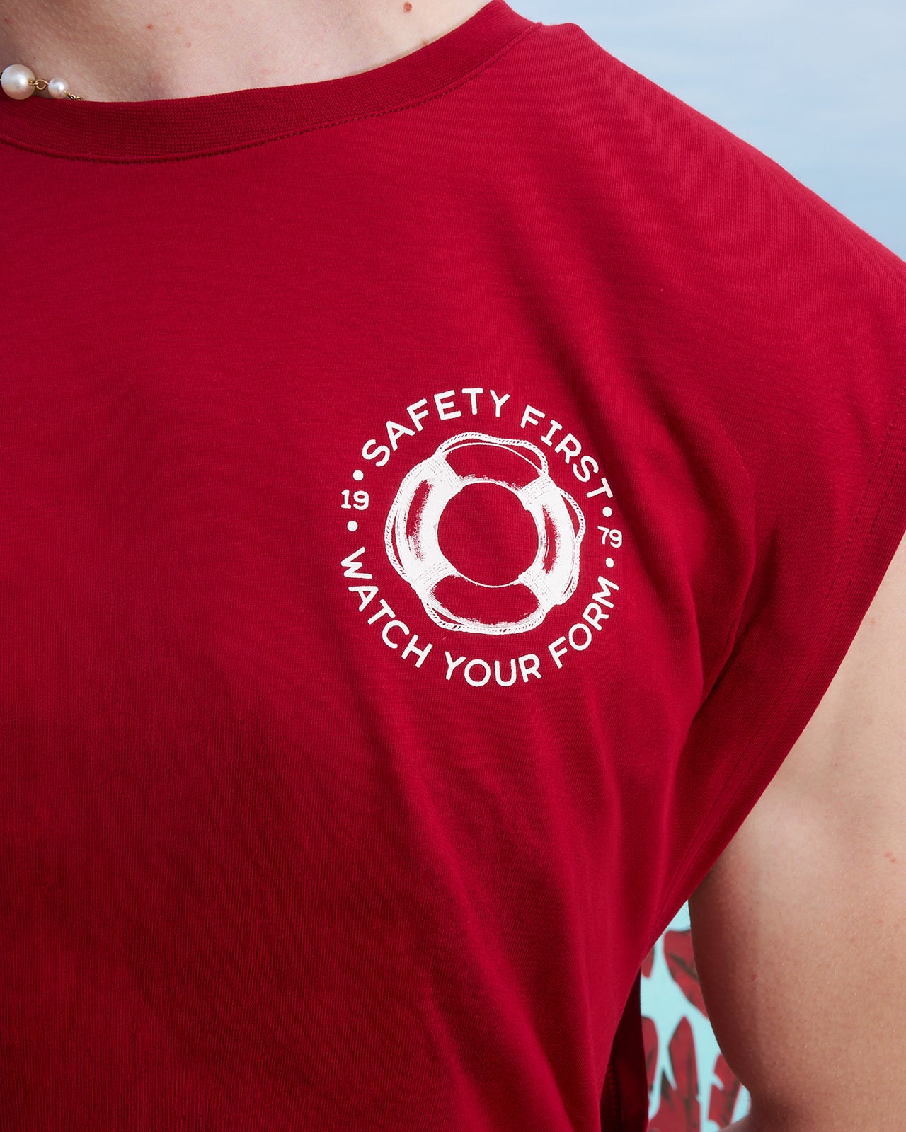 SAFETY FIRST SLEEVELESS T-SHIRT