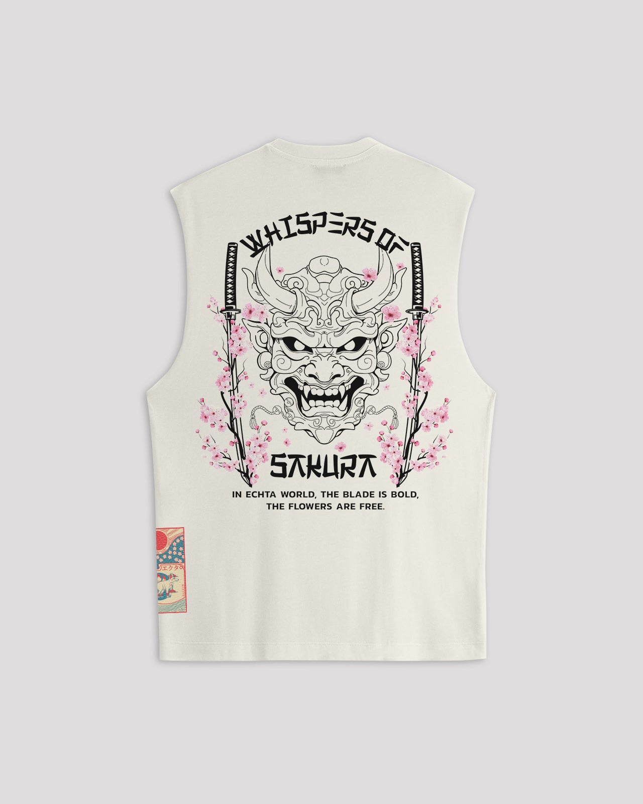 EW-02 | BUSHIDO BLOOM OVERSIZED SLEEVELESS T-SHIRT