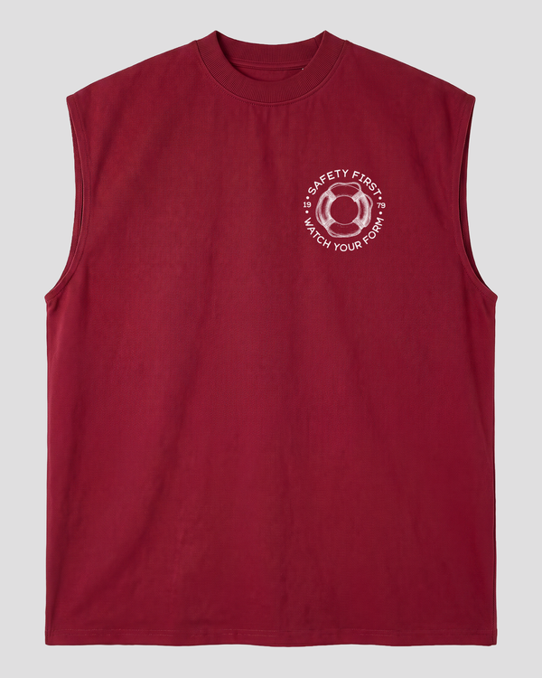 SAFETY FIRST SLEEVELESS T-SHIRT